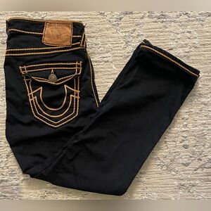 True Religion 
All cotton black denim jeans Size 34W x 27L